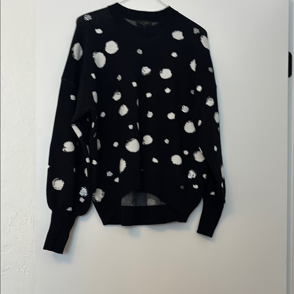 Ted Baker Black and White Crew Neck Sweater